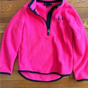 Under Armour Kids Bright Pink Fleece Hoodie